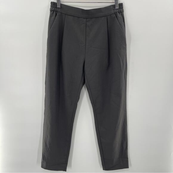 All Saints Aleida Lightweight Tri Pants Pull In Tapered Leg  Size 4 Preppy Boho - Picture 2 of 15